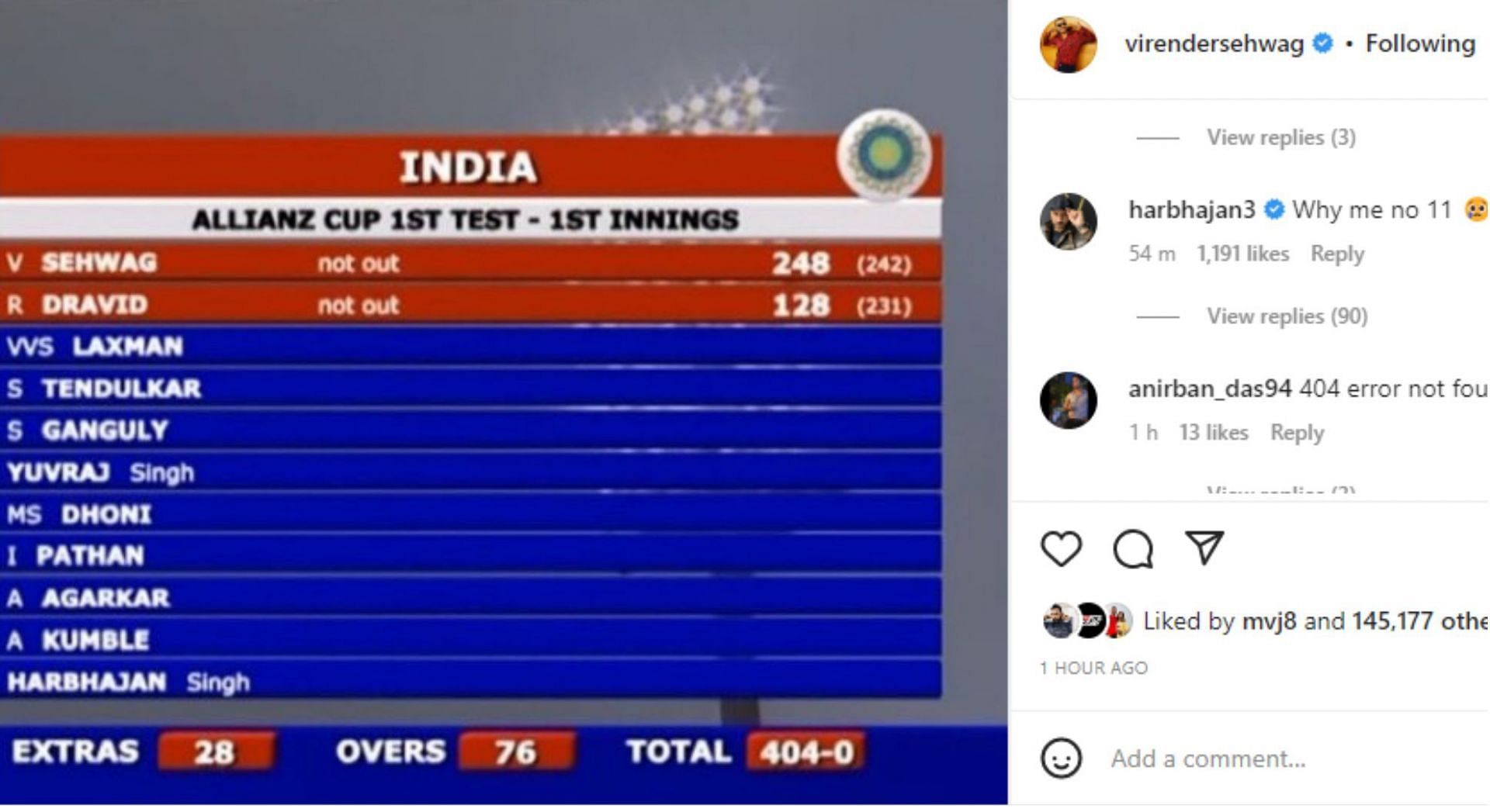 Virender Sehwag and Harbhajan Singh were also part of 2007 T20WC and 2011 WC teams.